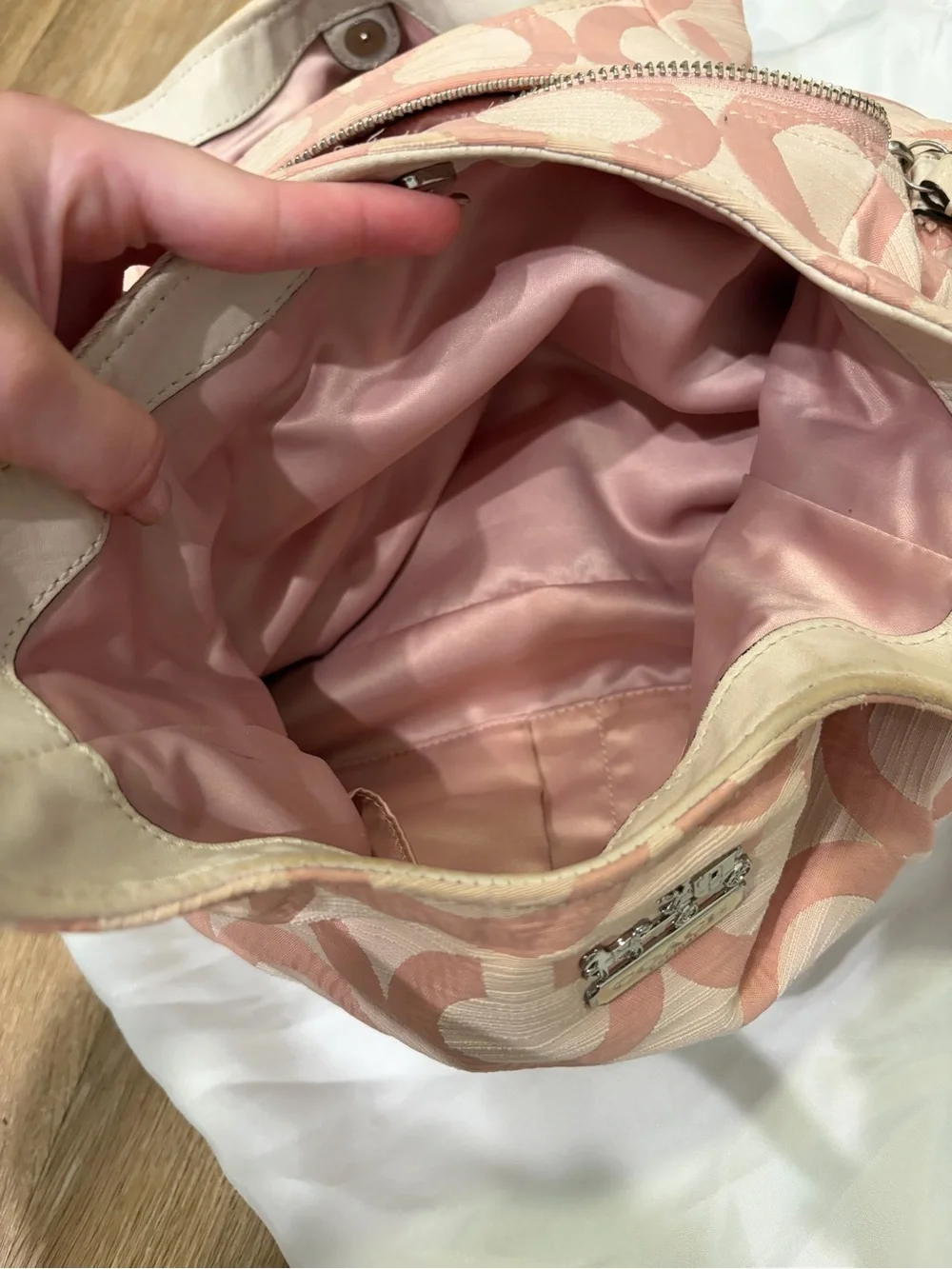 Y2K Coach Baby Pink Shoulder Bag